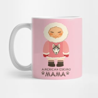 American Eskimo Mama Dog Lover, Gift Pet Lover, Gift For American Eskimo Dog Parent,  American Eskimo Life Mug